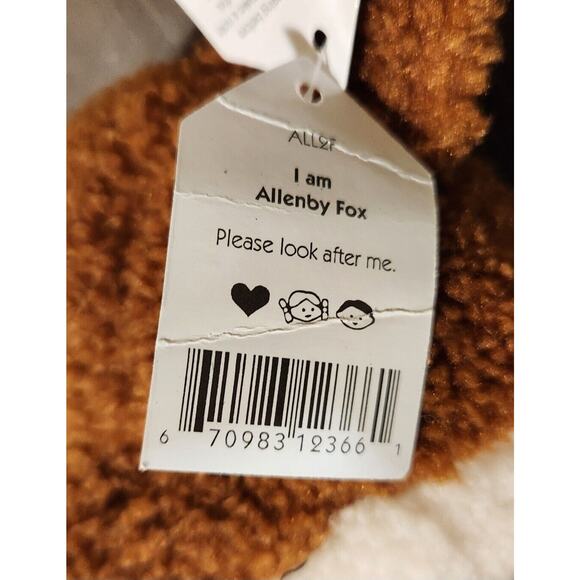 Jellycat London Allenby Fox Plush Retired Stuffed Animal Toy Soft 12" NWT HTF - Picture 3 of 14